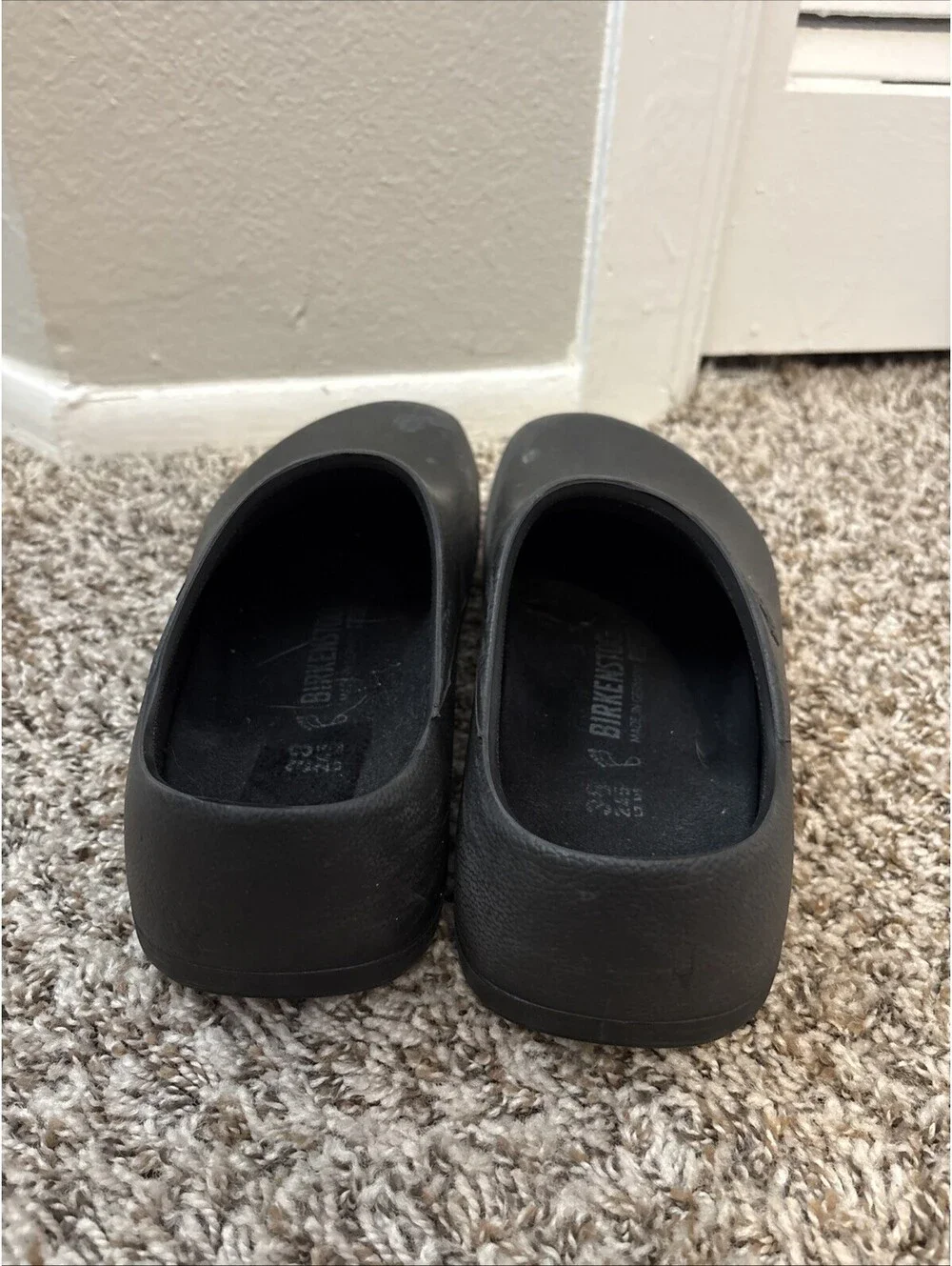 Birkenstock Profi Birki Women's Size 7 Black Walking Nursing Work Clogs Shoes